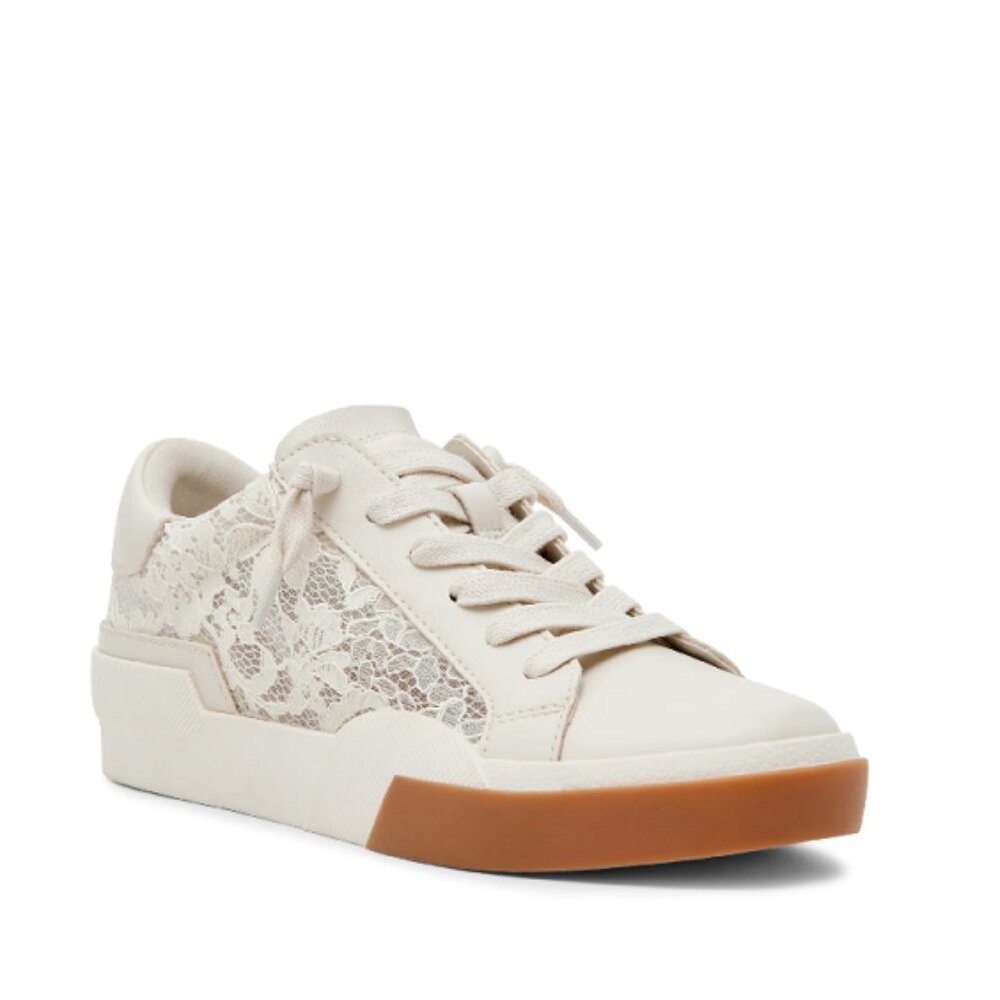 DV by Dolce Vita WMNs Ivory Lace Comfort Memory Foam Cushion Sneaker SZ 8.5 NWOB